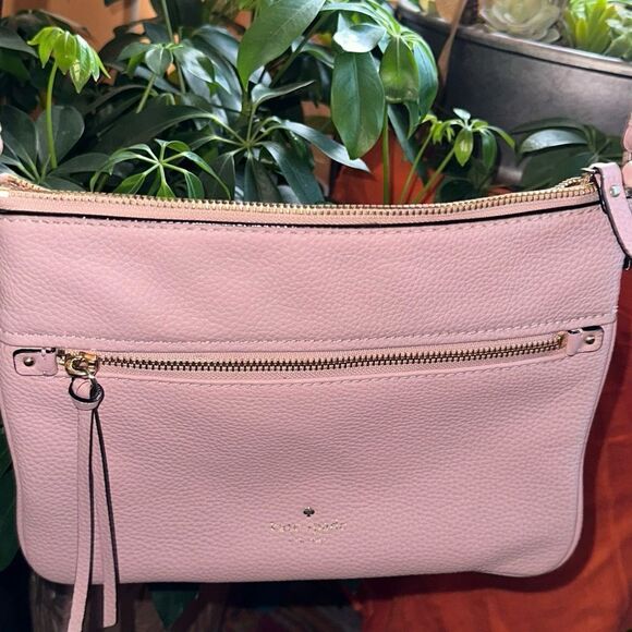 KATE SPADE JACKSON Street Gabriele Leather Crossbody Bag pink - Picture 1 of 4